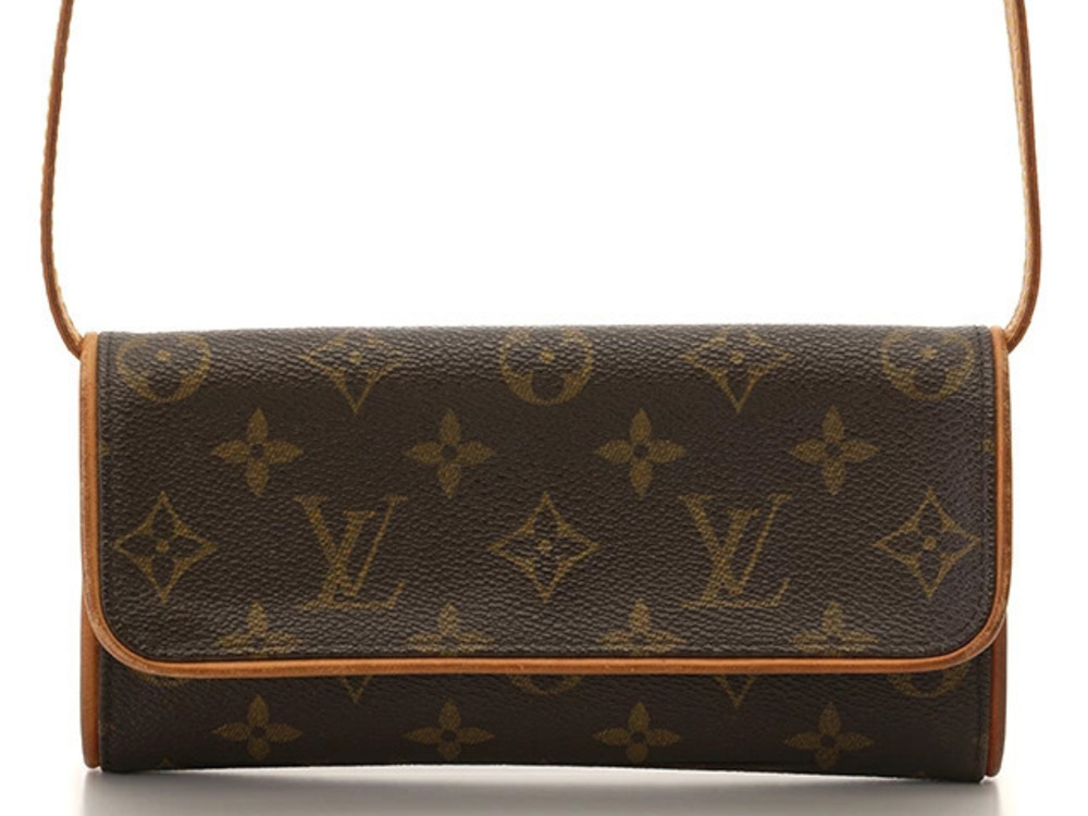 LOUIS VUITTON Pochette Twin Crossbody Bag Monogram